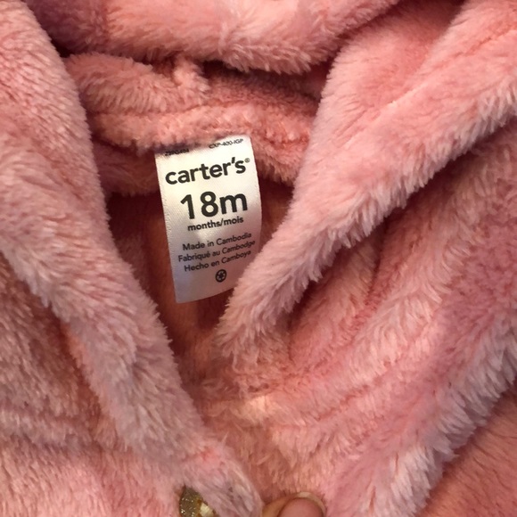 Carter’s Fuzzy Pink Pullover - Picture 2 of 2